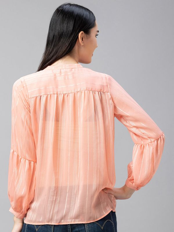 Globus Peach Striped Top