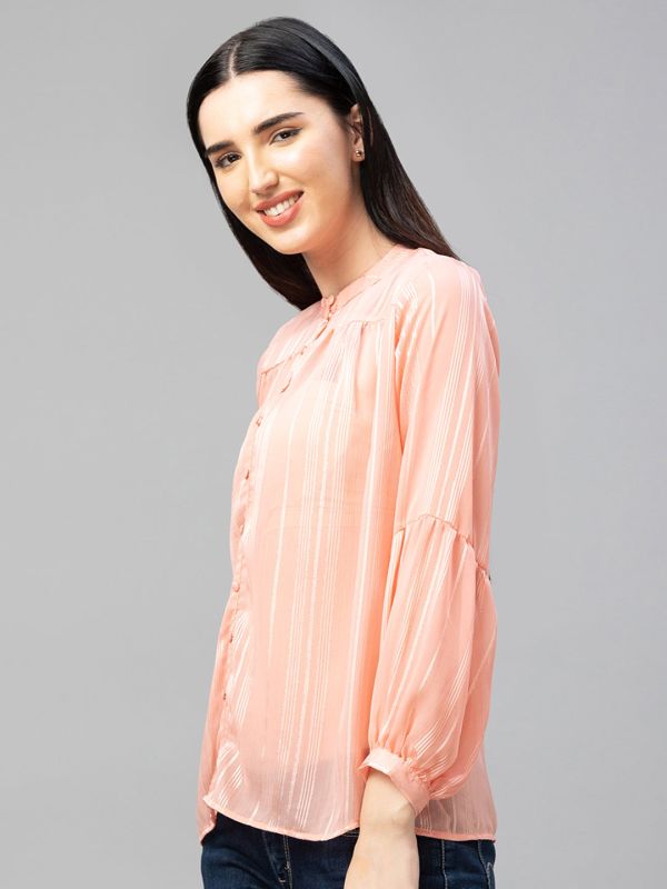 Globus Peach Striped Top