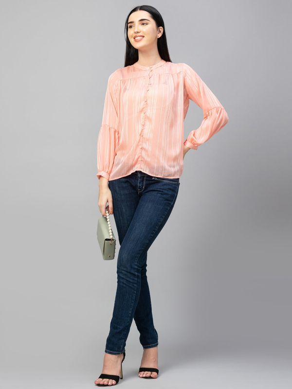 Globus Peach Striped Top