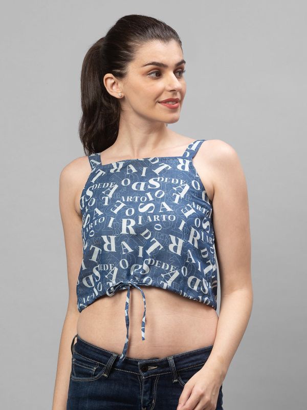 Globus Blue Printed Top