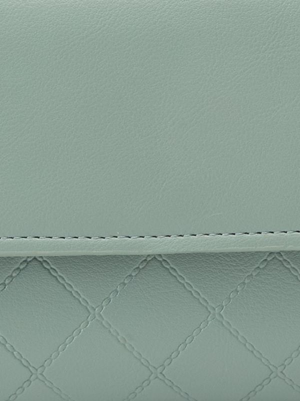 Globus Women Mint Green Textured Envelope Wallet