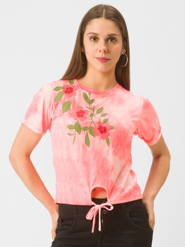 Globus Pink Dyed Tshirt