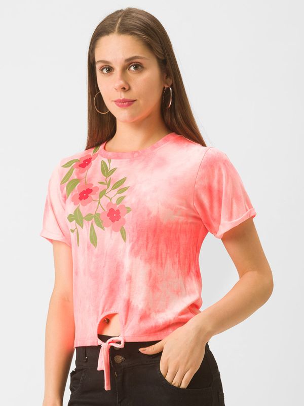 Globus Pink Dyed Tshirt