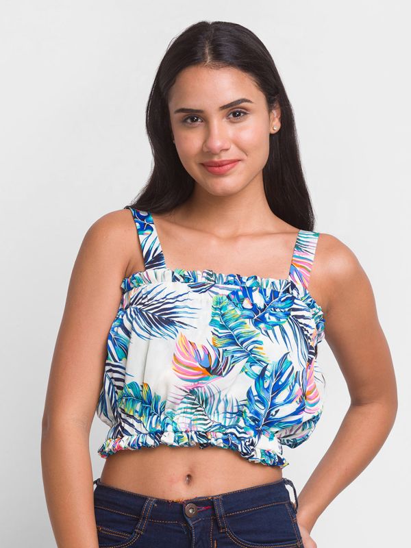 Globus Multi White Printed Top