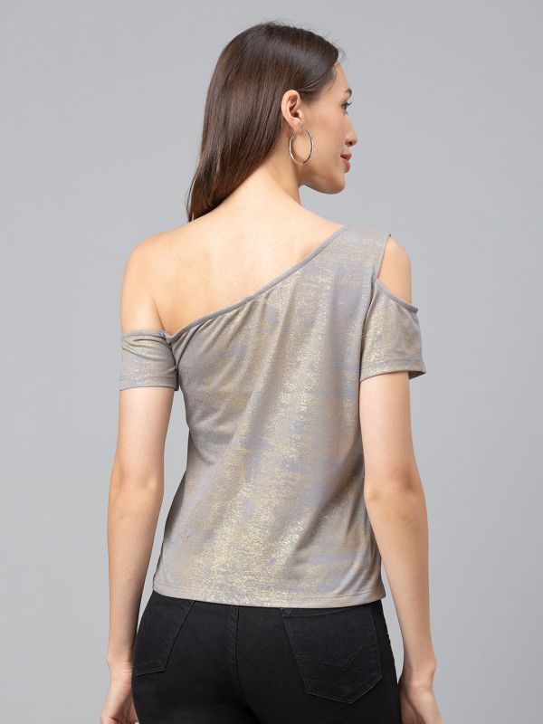 Globus Grey Embellished Top