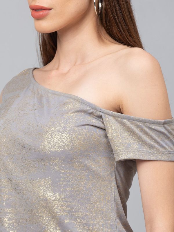 Globus Grey Embellished Top