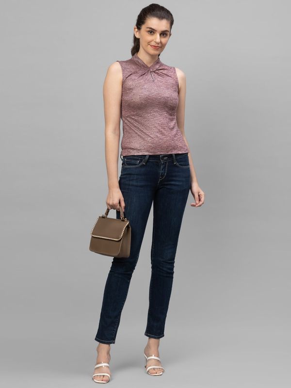 Globus Mauve Self Design Top