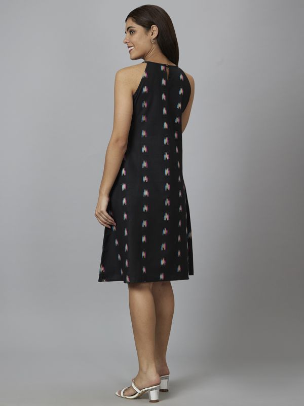 Globus Women Black Printed A-Line Dress