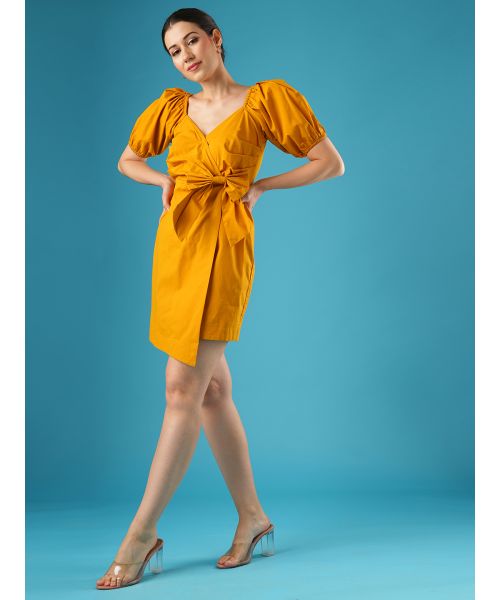 princess polly baby blue dress Mustard Yellow Regular fit Bodycon short dress  The Ambition Collective