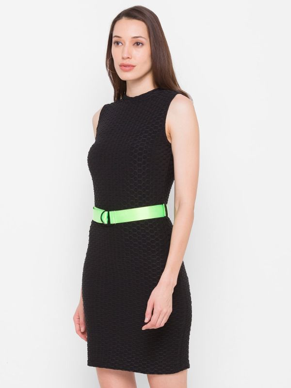 Globus Black Solid Dress