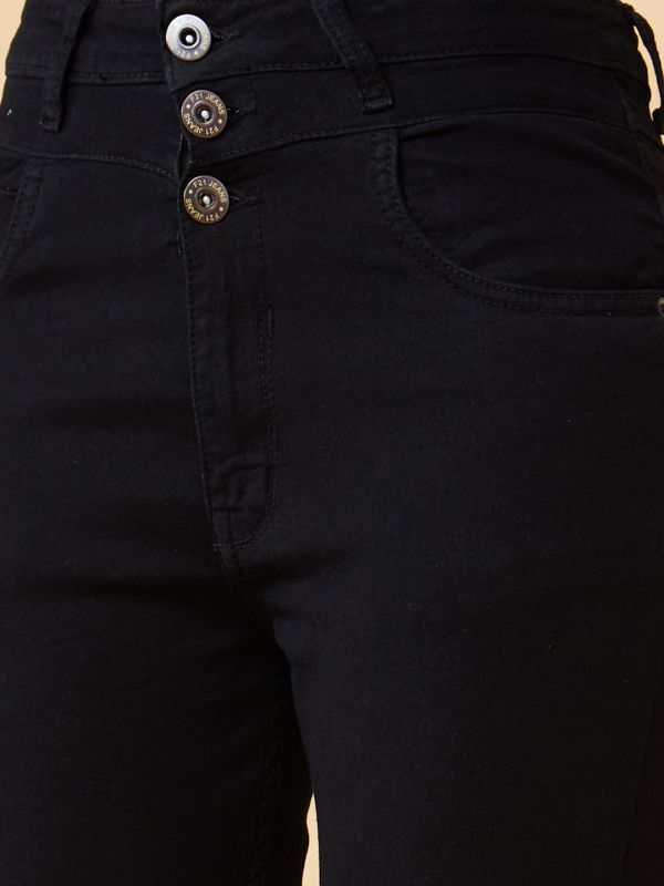 Globus Women Black High-Rise Skinny Fit Stretchable Jeans