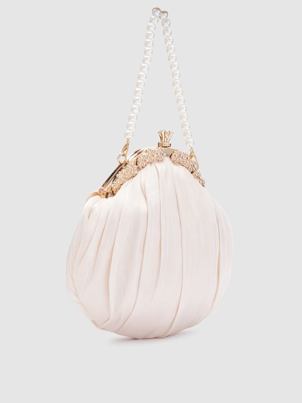 Globus Women Nude Solid Potli Clutch