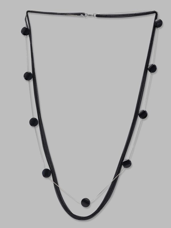 Globus Women Black Statement Necklace