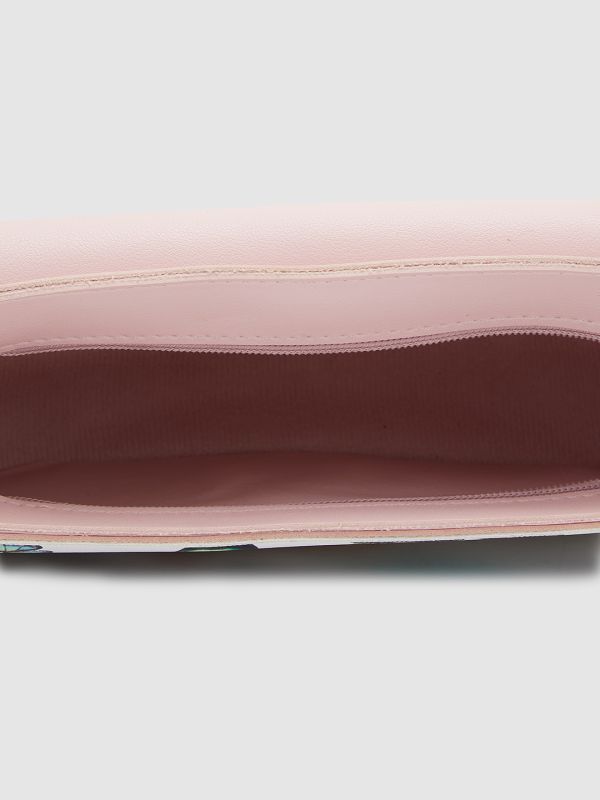 Globus Women Nude Printed Vegan Leather Sling Bag