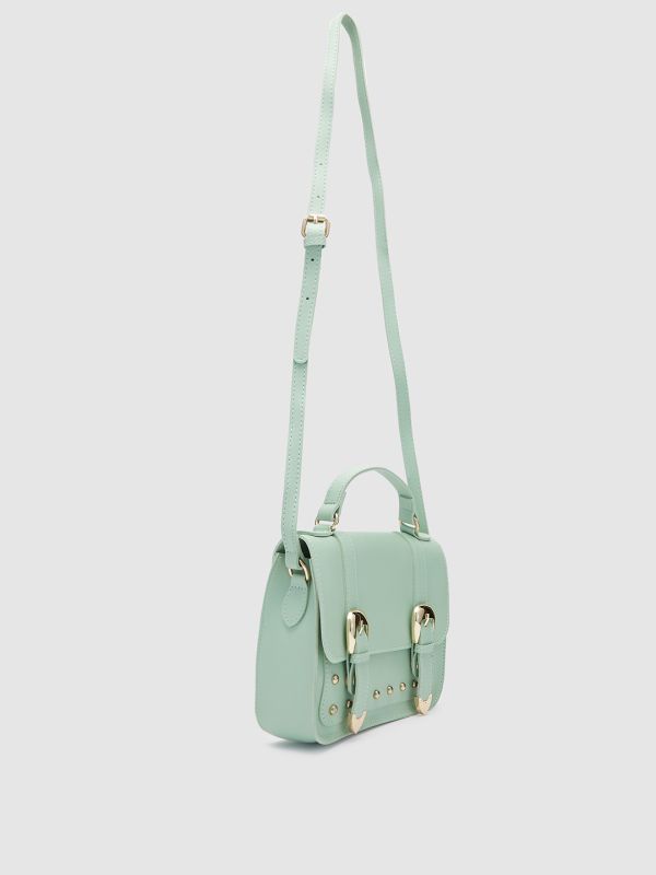 Globus Women Mint Solid Vegan Leather Sling Bag