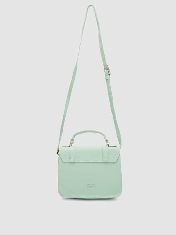 Globus Women Mint Solid Vegan Leather Sling Bag