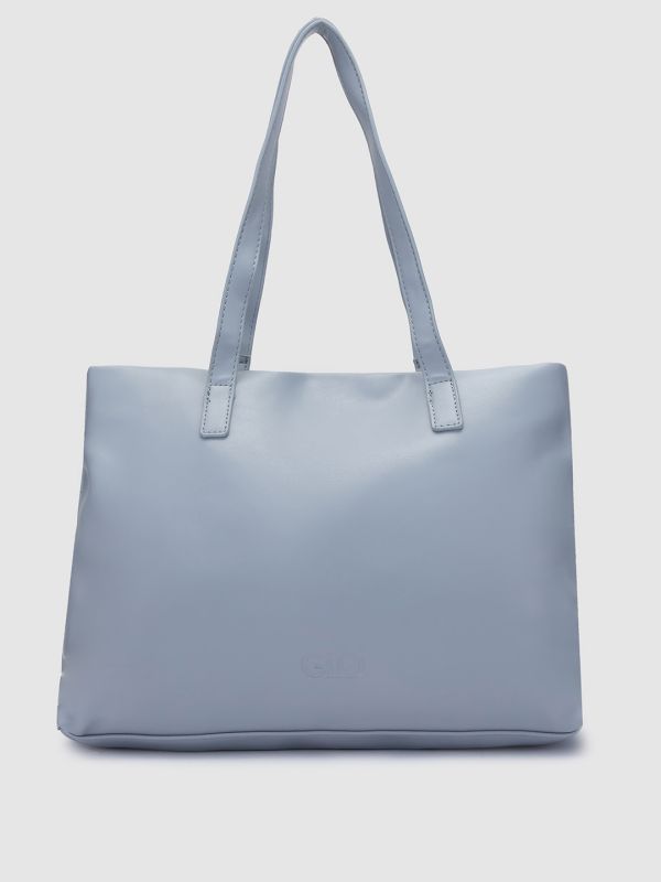 Globus Women Grey Solid Vegan Leather Handheld Bag