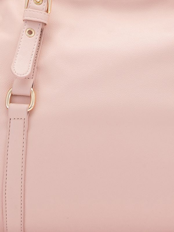 Globus Women Nude Solid Vegan Leather Handheld Bag