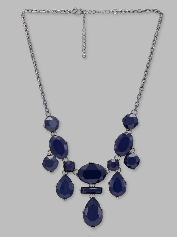 Globus Women Silver-Plated Statement Necklace