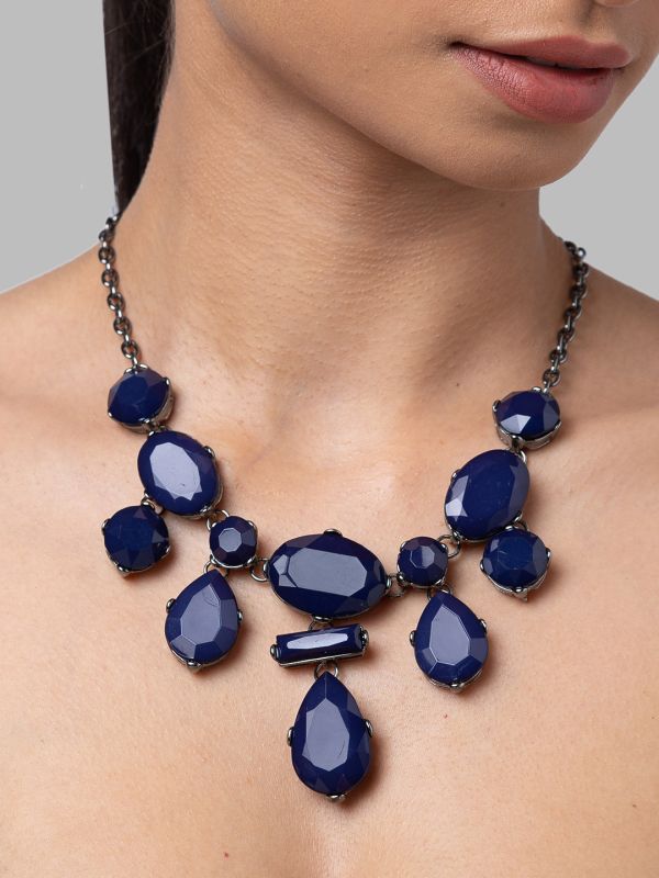 Globus Women Silver-Plated Statement Necklace