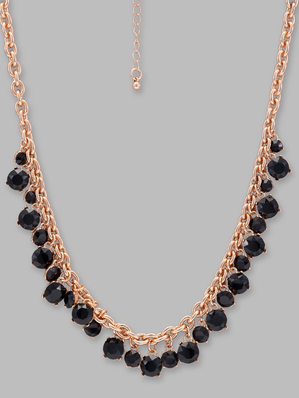 Globus Women Rose Gold-Plated Statement Necklace