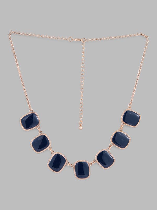 Globus Women Rose Gold-Plated Statement Necklace