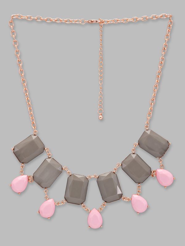 Globus Women Rose Gold-Plated Statement Necklace