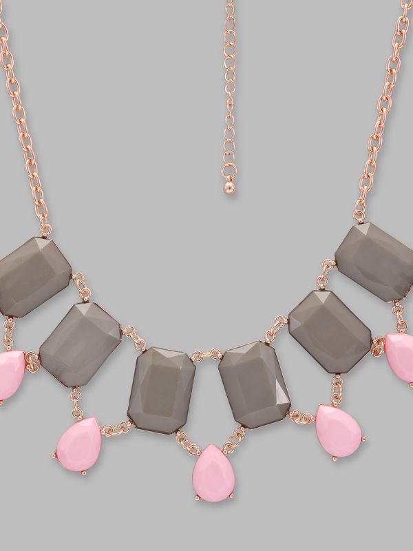 Globus Women Rose Gold-Plated Statement Necklace