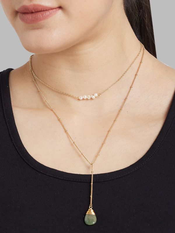 Globus Women Gold-Plated Minimal Necklace