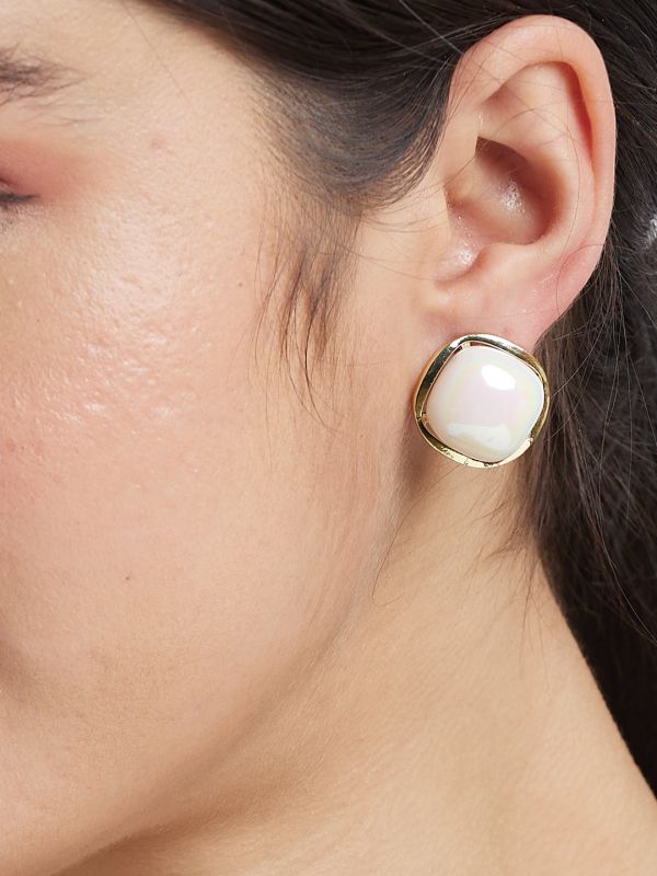 Globus Women Gold-Plated Circular Studs