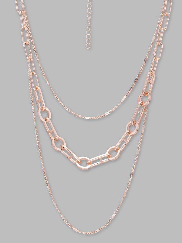 Globus Women Rose Gold-Plated Minimal Necklace