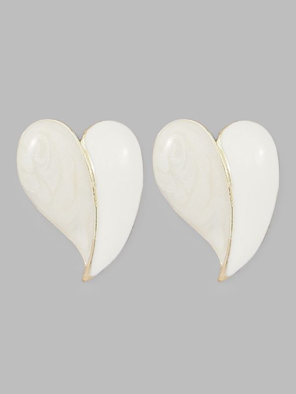Globus Women Gold-Plated Leaf Shaped Studs
