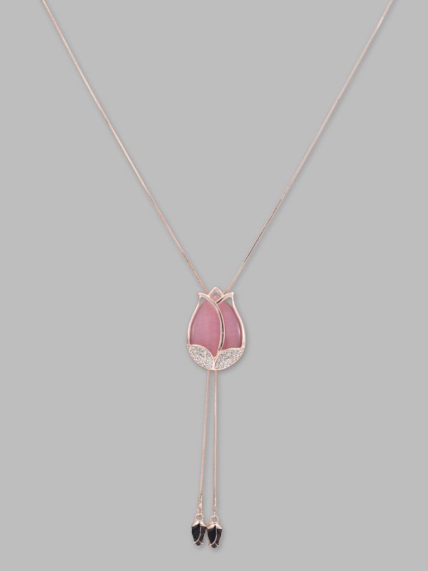 Globus Women Rose Gold-Plated Minimal Necklace