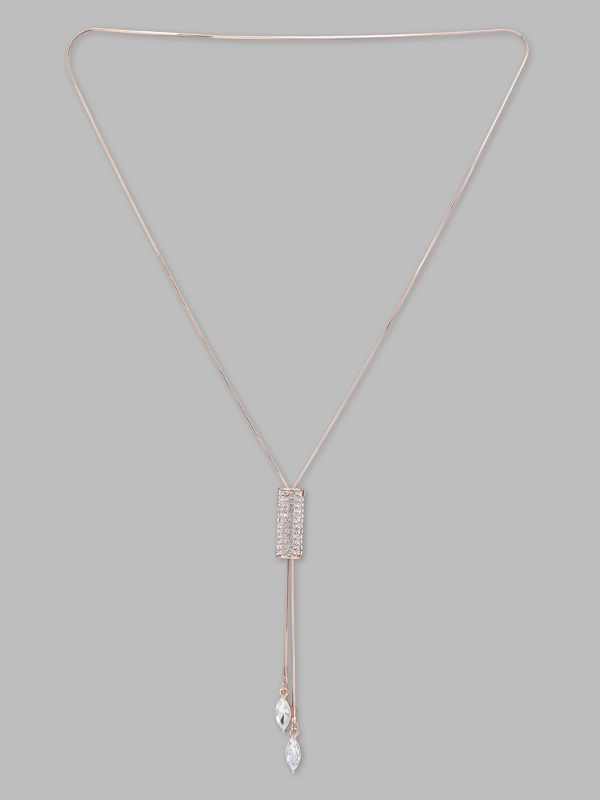 Globus Women Rose Gold-Plated Minimal Necklace