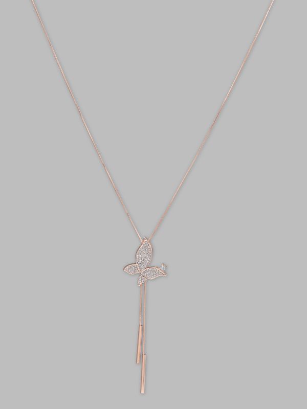 Globus Women Rose Gold-Plated Minimal Necklace