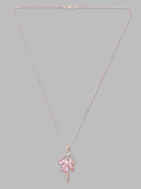 Globus Women Rose Gold-Plated Minimal Necklace