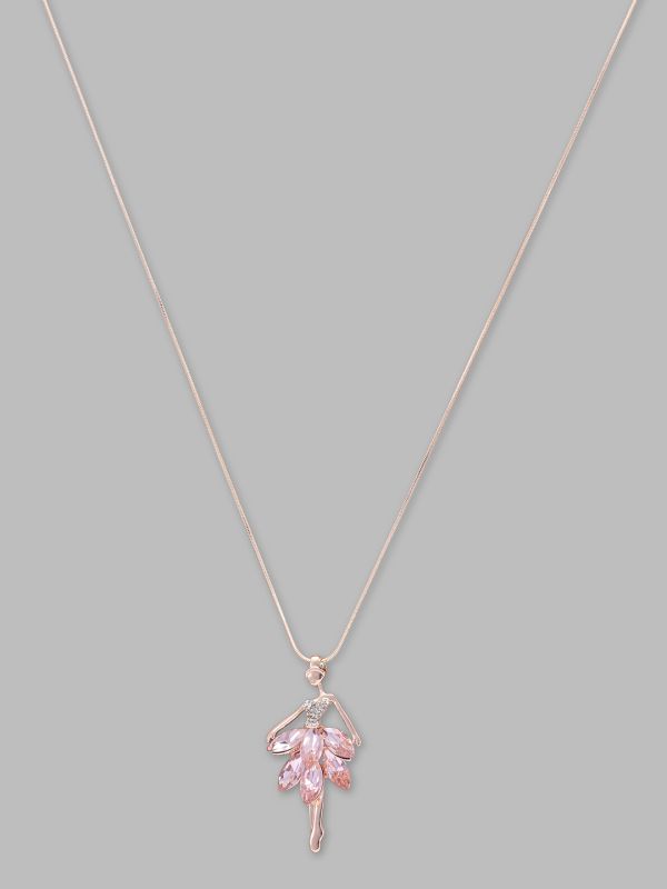 Globus Women Rose Gold-Plated Minimal Necklace