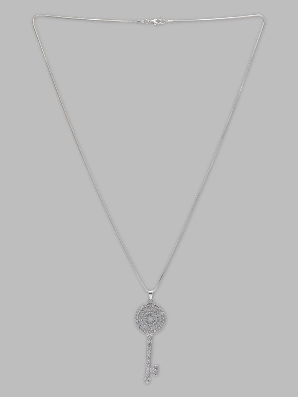 Globus Women Silver-Plated Minimal Necklace