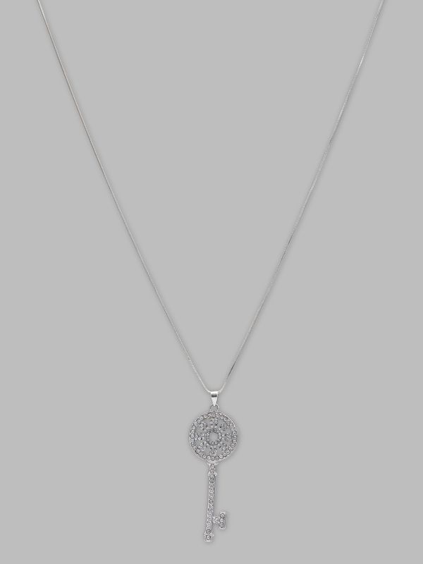 Globus Women Silver-Plated Minimal Necklace