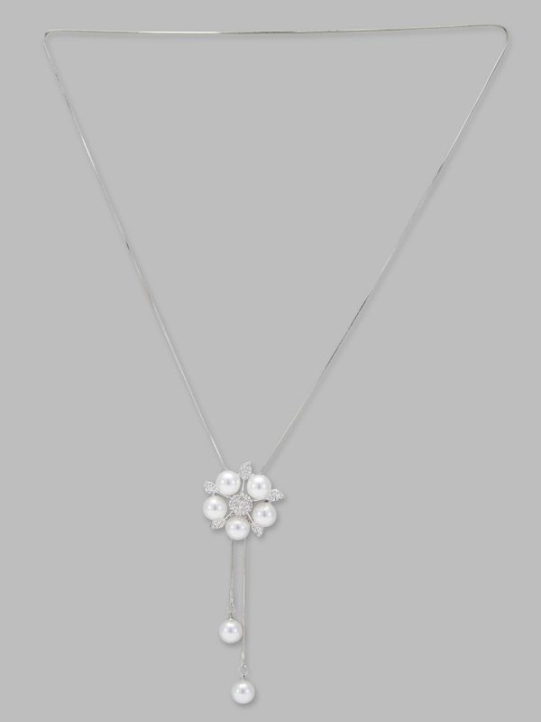 Globus Women Silver-Plated Minimal Necklace
