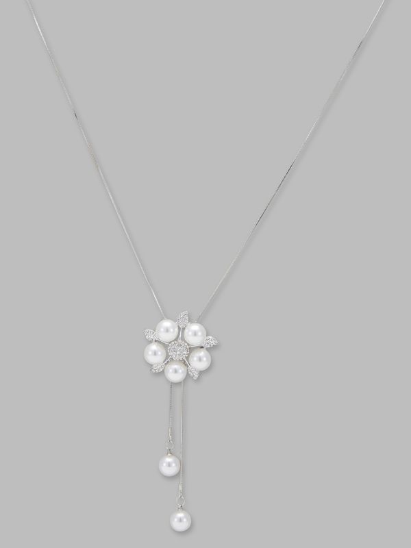 Globus Women Silver-Plated Minimal Necklace