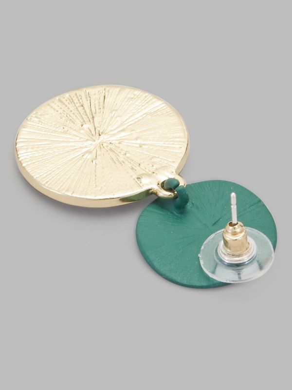 Globus Women Gold-Plated Geometric Drop Earrings