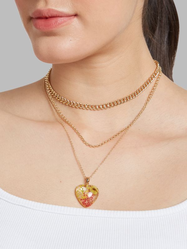 Globus Women Gold-Plated Statement Necklace