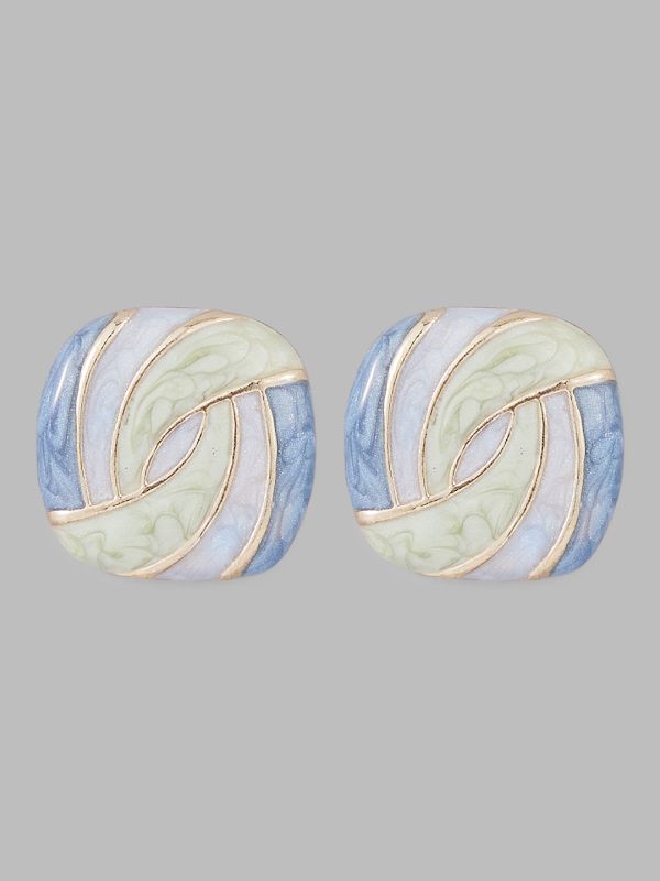 Globus Women Gold-Plated Geometric Studs