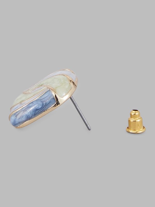Globus Women Gold-Plated Geometric Studs