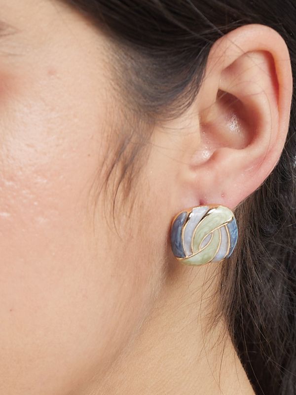 Globus Women Gold-Plated Geometric Studs