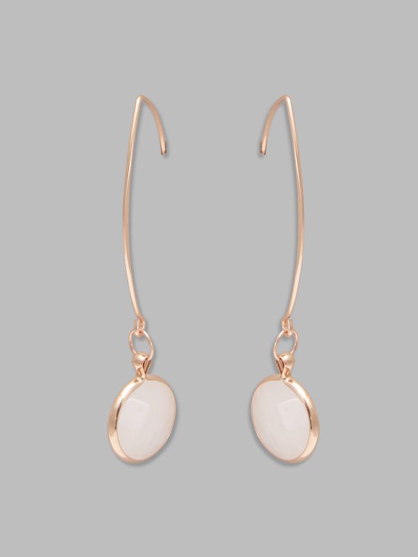 Globus Women Gold-Plated Circular Half Hoop Earrings