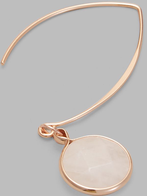 Globus Women Gold-Plated Circular Half Hoop Earrings