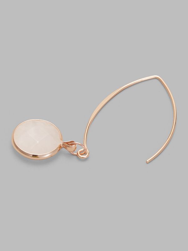 Globus Women Gold-Plated Circular Half Hoop Earrings