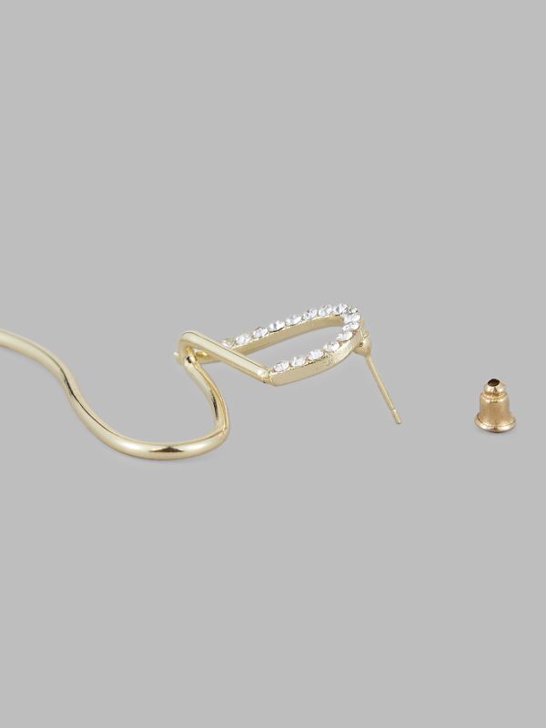 Globus Women Gold-Plated Quirky Drop Earrings